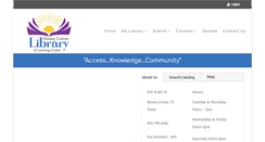 Desktop Screenshot of honeygrovelibrary.org